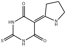 4,6(1H,5H)-Pyrimidinedione, dihydro-5-(2-pyrrolidinylidene)-2-thioxo- (9CI) 结构式