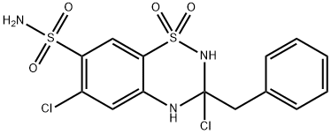 Benzyldihydrochlorothiazide 结构式
