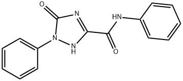 2,5-Dihydro-5-oxo-1-phenyl-1H-1,2,4-triazole-3-carboxylicacidphenylamide 结构式