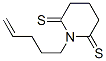 2,6-Piperidinedithione,  1-(4-pentenyl)-  (9CI) 结构式