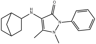 Antipyrine, 4-(2-norbornylamino)- 结构式
