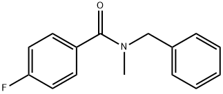 N-苄基-4-氟-N-甲基苯甲酰胺 结构式