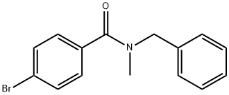 N-苄基-4-溴-N-甲基苯甲酰胺 结构式