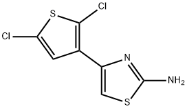 4-(2,5-dichloro-3-thienyl)-1,3-thiazol-2-amine 结构式