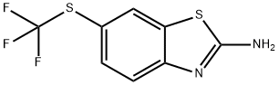 2-氨基-6-三氟甲硫基苯并噻唑 结构式