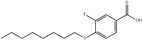 3-氟-4-辛氧基苯甲酸 结构式
