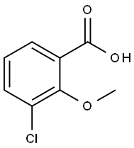 3-氯-2-甲氧基苯甲酸 结构式