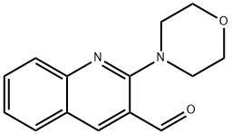 2-MORPHOLIN-4-YL-QUINOLINE-3-CARBALDEHYDE 结构式