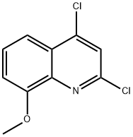 2,4-二氯-8-甲氧基喹啉 结构式