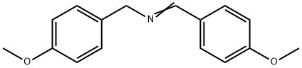 N-(4-甲氧基亚苄基)-4-甲氧基苄胺 结构式