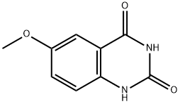 5-甲氧基喹唑啉-(2,4)二酮 结构式