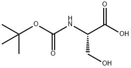 BOC-L-丝氨酸 结构式