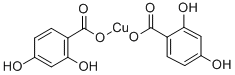 bis[4-hydroxysalicylato(2-)-O1,O2]cuprate(2-) 结构式