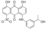 1,8-dihydroxy-4-[[3-(1-hydroxyethyl)phenyl]amino]-5-nitroanthraquinone  结构式