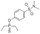 Diethylthiophosphinic acid O-[4-(dimethylamino)sulfonylphenyl] ester 结构式