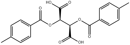 L-二对甲基苯甲酰酒石酸 结构式