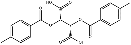 D-二对甲基苯甲酰酒石酸 结构式