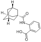 2-[(Tricyclo[3.3.1.13,7]decan-1-ylcarbonyl)amino]benzoic acid 结构式