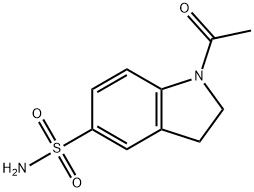 1-ACETYL-5-INDOLINESULFONAMIDE 结构式