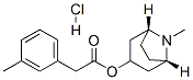 [(1S,5R)-8-methyl-8-azabicyclo[3.2.1]oct-3-yl] 2-(3-methylphenyl)aceta te hydrochloride 结构式