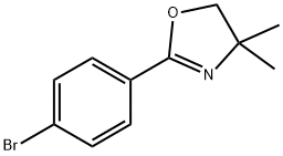 2-(4-溴苯基)-4,4-二甲基-4,5-二氢恶唑 结构式