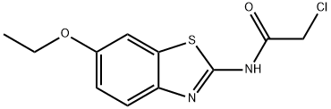 2-氯-N-(6-乙氧基-苯并噻唑-2-基)-乙酰胺 结构式