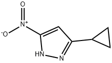 3-环丙基-5-硝基-2H-吡唑 结构式