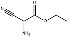 2-氨基-2-氰基乙酸乙酯 结构式