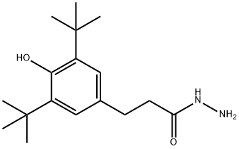 3-(3,5-二叔丁基-4-羟基苯基)丙酰肼 结构式