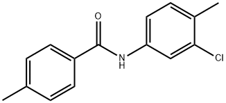 N-(3-氯-4-甲基苯基)-4-甲基苯甲酰胺 结构式