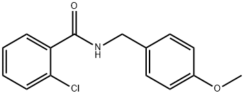 2-氯-N-(4-甲氧基苄基)苯甲酰胺 结构式