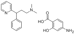 pheniramine 4-aminosalicylate 结构式