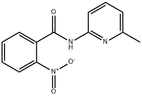 N-(6-甲基-吡啶-2-基)-2-硝基-苯甲酰胺 结构式