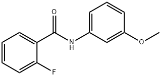 2-氟-N-(3-甲氧基苯基)苯甲酰胺 结构式