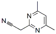 2-Pyrimidineacetonitrile, 4,6-dimethyl- (8CI,9CI) 结构式