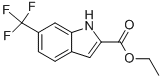 6-(三氟甲基)-吲哚-2-羧酸乙酯 结构式