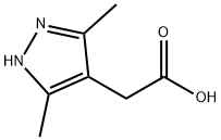 (3,5-二甲基-1H-吡唑-4-基)乙酸 结构式