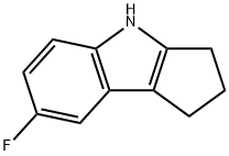 7-氟-1,2,3,4-四氢环戊烷并[B]吲哚 结构式