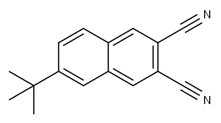 6-叔丁基-2,3-二氰基萘 结构式