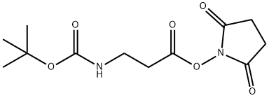 BOC-L-丙氨酸N-丁二酸酰亚胺 结构式