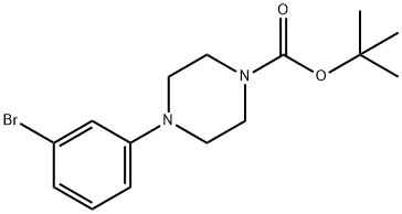 1-BOC-4-(3-溴苯基)哌嗪 结构式