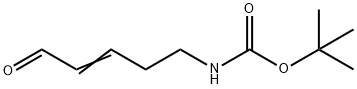 Carbamic acid, (5-oxo-3-pentenyl)-, 1,1-dimethylethyl ester (9CI) 结构式