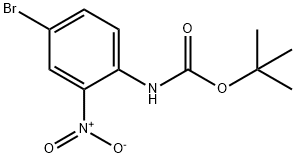 叔丁基(4-溴-2-硝基苯基)氨基甲酸酯 结构式