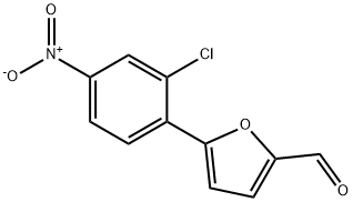 5-(2-氯-4-硝基苯基)-呋喃-2-甲醛 结构式