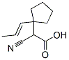 Cyclopentaneacetic acid, -alpha--cyano-1-(1-propenyl)- (9CI) 结构式