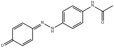 Acetamide,N-[4-[(4-oxo-2,5-cyclohexadien-1-ylidene)hydrazino]phenyl]- 结构式
