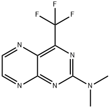 N,N-Dimethyl-4-trifluoromethyl-2-pteridinamine 结构式