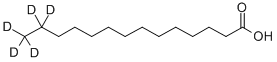十四烷酸-13,13,14,14,14-D5 结构式