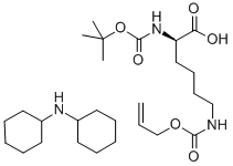 BOC-D-LYS(ALLOC)-OH 二环己基铵盐 结构式