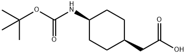 BOC-CIS-4-AMINOCYCLOHEXANE ACETIC ACID 结构式